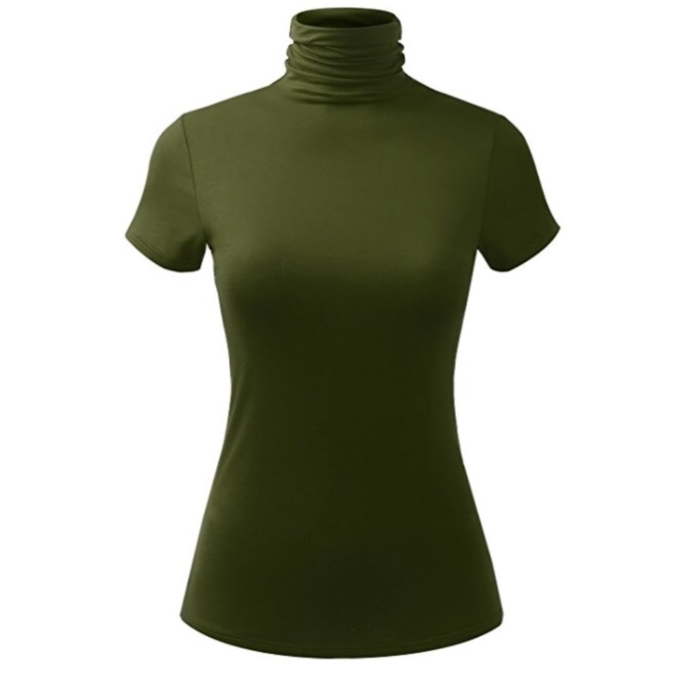Turtle neck short sleeve